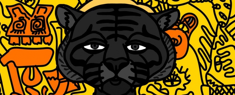 Hashmask 15753, virtualno umjetničko djelo s NFT-om. (Javna domena)