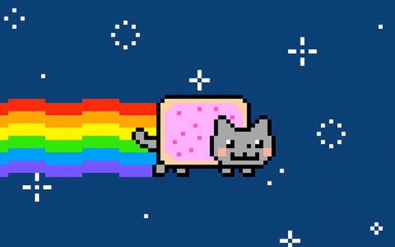 Nyan-cat tribute art. (Rob Bulmahn/Flickr/CC BY 2.0)